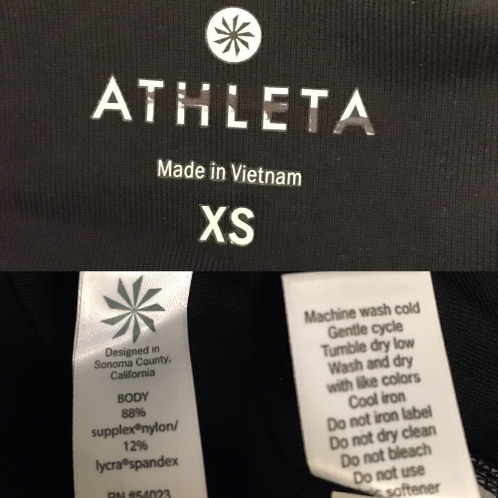 ATHLETA Black Chaturanga Capri Yoga Tights Leggings XS - Picture 5 of 5
